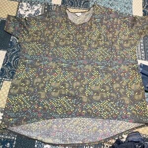 Colorful Paisley Print T-Shirt